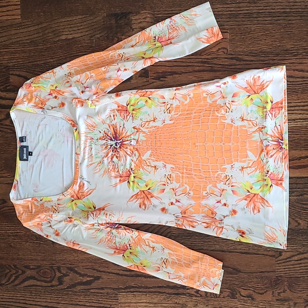 Just Cavalli women's floral top size M